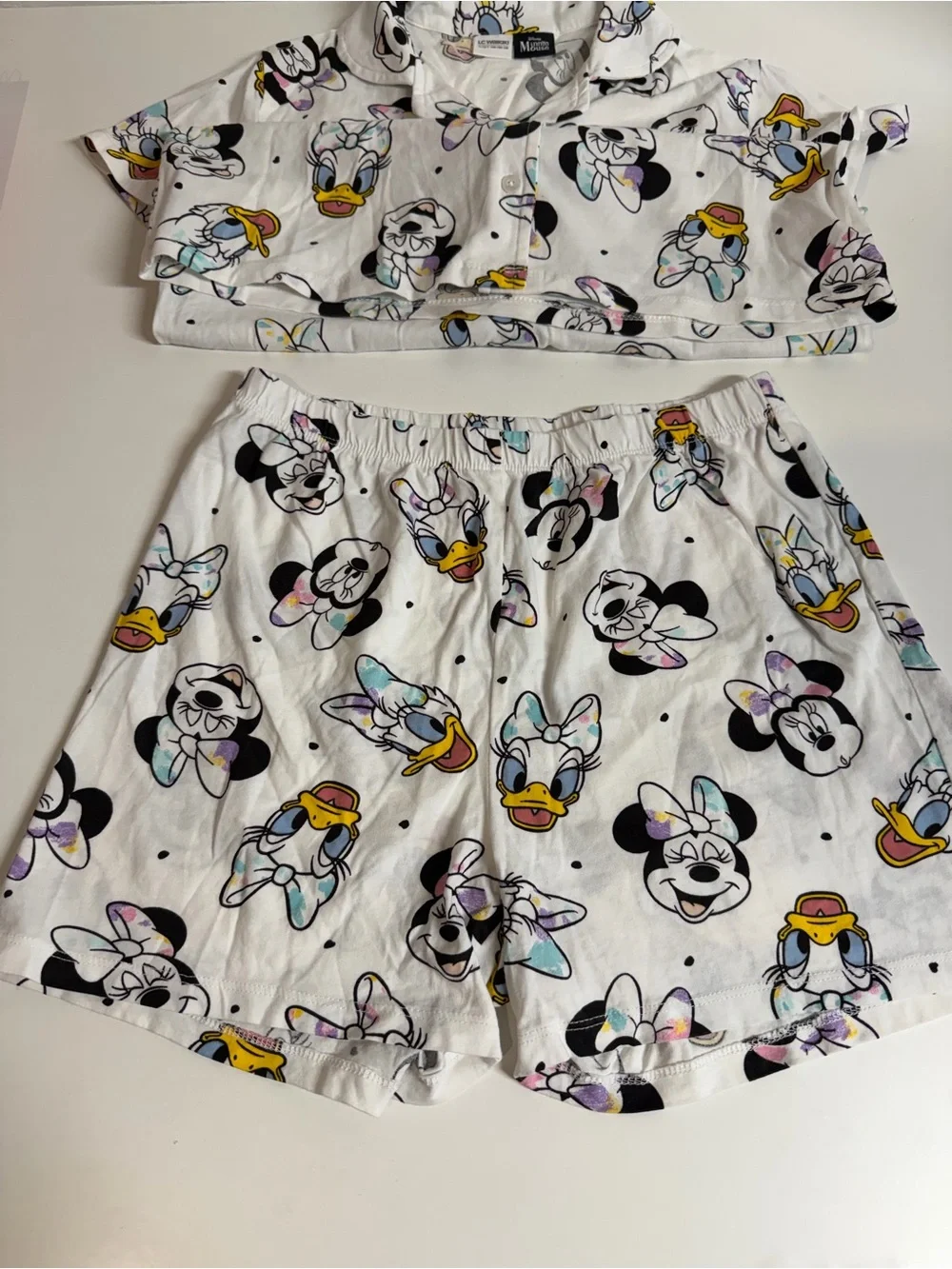 Lc. Waikiki Disney Minnie & Daisy Kids Pajama Set size 11-12 Y